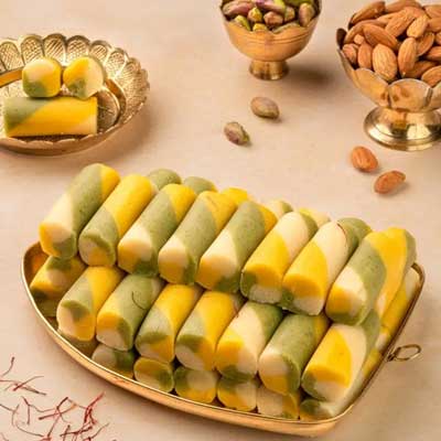 "Kaju badam pistha roll Sweet - 1kg - Click here to View more details about this Product